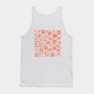 Orange Flowers Tank Top